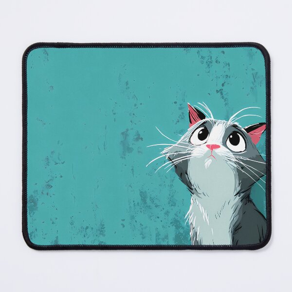 Item preview, Green Cat Landscapes Whimsical Characters Colorful Art Design designed and sold by ART ATTACK ZONE.
