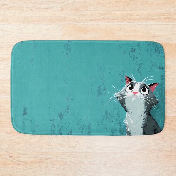 Item preview, Green Cat Landscapes Whimsical Characters Colorful Art Design designed and sold by ART ATTACK ZONE.
