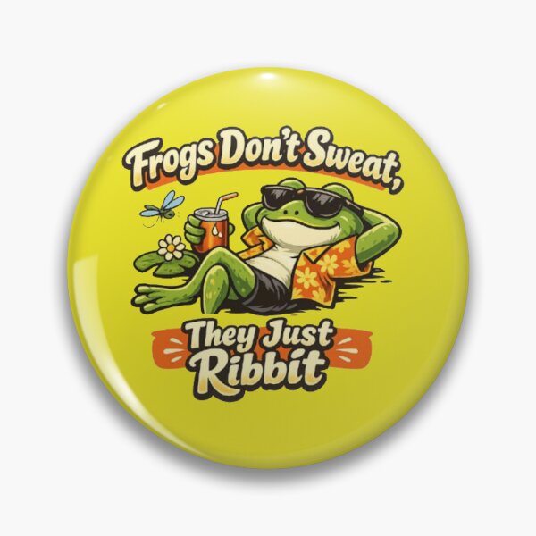 Item preview, Frogs Don’t Sweat, They Just Ribbit designed and sold by FroggyOnly.
