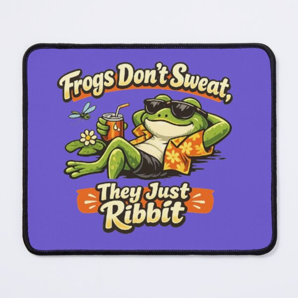 Item preview, Frogs Don’t Sweat, They Just Ribbit designed and sold by FroggyOnly.