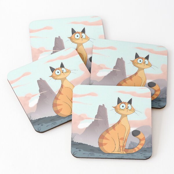 Item preview, Catty Charming Landscapes Whimsical Characters Colorful Art Design designed and sold by ART ATTACK ZONE.