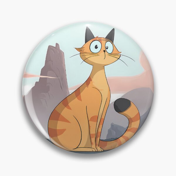 Item preview, Catty Charming Landscapes Whimsical Characters Colorful Art Design designed and sold by ART ATTACK ZONE.