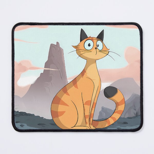 Item preview, Catty Charming Landscapes Whimsical Characters Colorful Art Design designed and sold by ART ATTACK ZONE.