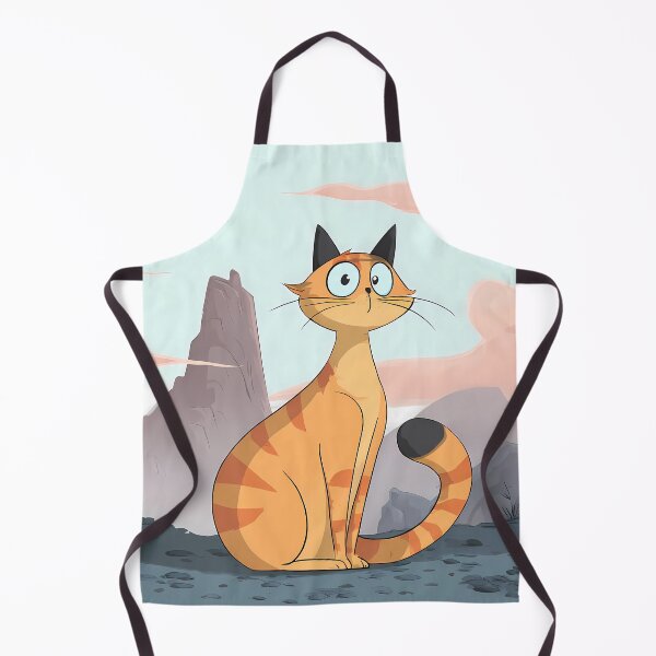 Item preview, Catty Charming Landscapes Whimsical Characters Colorful Art Design designed and sold by ART ATTACK ZONE.