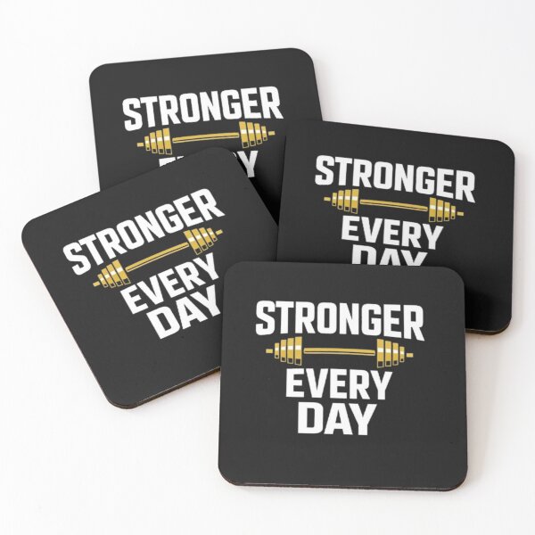 Item preview, Stronger Every Day – Gym Motivation Training Design designed and sold by wanado.