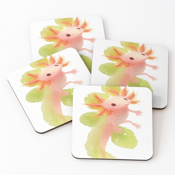 Item preview, Pastel Axolotl Dream | Kawaii Watercolour Floating Axolotl | Soft Ethereal Aesthetic designed and sold by ZChrome.