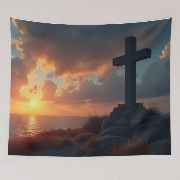 Item preview, Cross at Sunset by the Sea designed and sold by Pastor Reeves Studio.