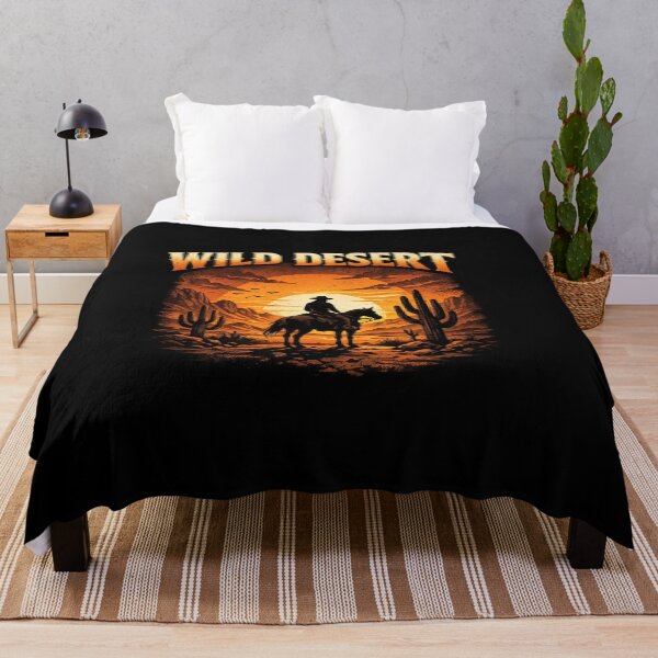 Item preview, Wild Desert Cowboy T-Shirt – Western Sunset Cowboy Silhouette Graphic Tee, Vintage Desert Western Shirt designed and sold by Ahmed Elgendy.