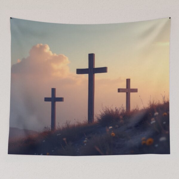 Item preview, Three Crosses on a Hillside designed and sold by Pastor Reeves Studio.