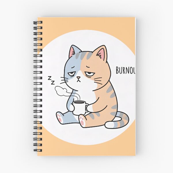 Item preview, Barely Functional Cat – Cute Burnout designed and sold by sillyweas.