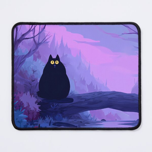 Item preview, Cat Charming Landscapes Whimsical Characters Colorful Art Design designed and sold by ART ATTACK ZONE.