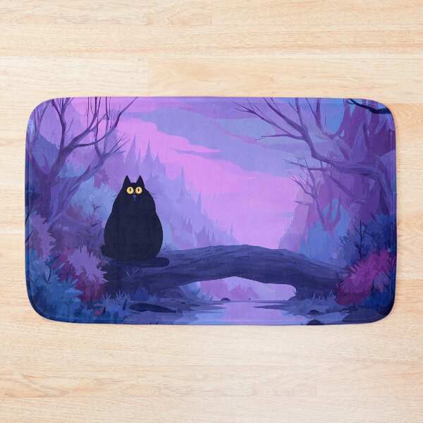 Item preview, Cat Charming Landscapes Whimsical Characters Colorful Art Design designed and sold by ART ATTACK ZONE.
