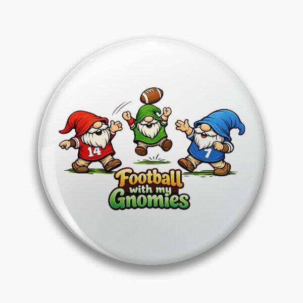 Item preview, Football with My Gnomies – Funny Gnome Football Art designed and sold by Moriarty's Digital Visions.
