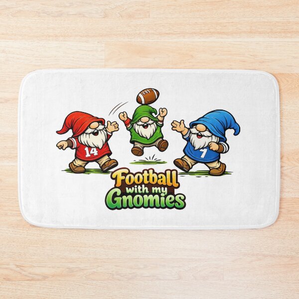 Item preview, Football with My Gnomies – Funny Gnome Football Art designed and sold by Moriarty's Digital Visions.
