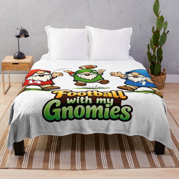 Item preview, Football with My Gnomies – Funny Gnome Football Art designed and sold by Moriarty's Digital Visions.