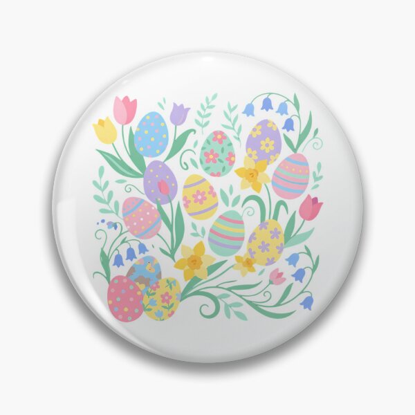 Item preview, Cute Pastel Easter Floral Spring Bloom Flat Vector designed and sold by chattsuede.
