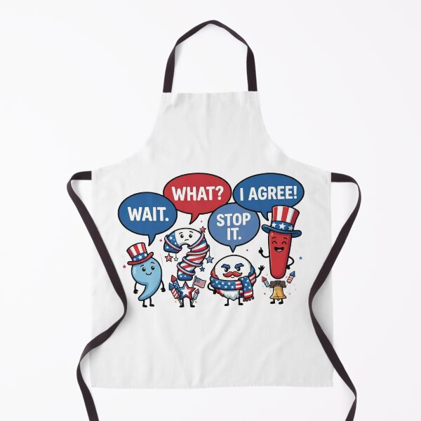 Item preview, Funny Patriotic Punctuation Dialogue Cartoon Whimsical Kawaii designed and sold by chattsuede.
