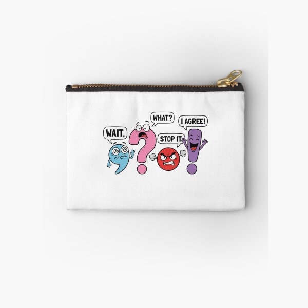 Item preview, Funny Punctuation Wait What Stop It I Agree Cartoon Grammar Lover designed and sold by chattsuede.