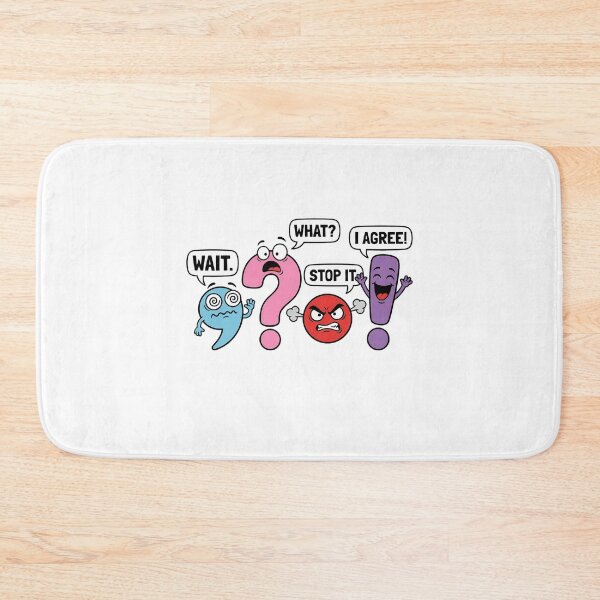Item preview, Funny Punctuation Wait What Stop It I Agree Cartoon Grammar Lover designed and sold by chattsuede.