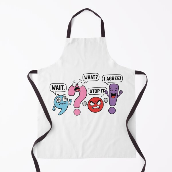 Item preview, Funny Punctuation Wait What Stop It I Agree Cartoon Grammar Lover designed and sold by chattsuede.