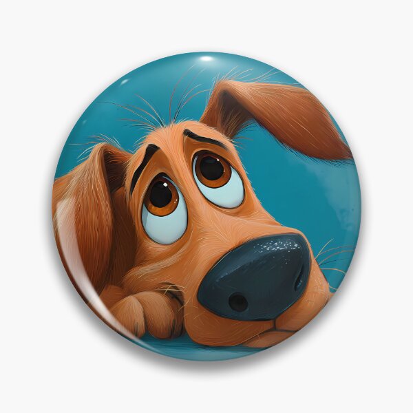 Item preview, Thinking Dog Landscapes Whimsical Characters Colorful Art Design designed and sold by ART ATTACK ZONE.