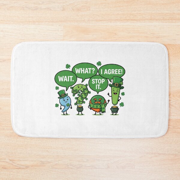 Item preview, Funny St Patrick Punctuation Kawaii Cartoon Irish designed and sold by chattsuede.