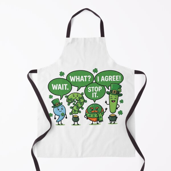 Item preview, Funny St Patrick Punctuation Kawaii Cartoon Irish designed and sold by chattsuede.