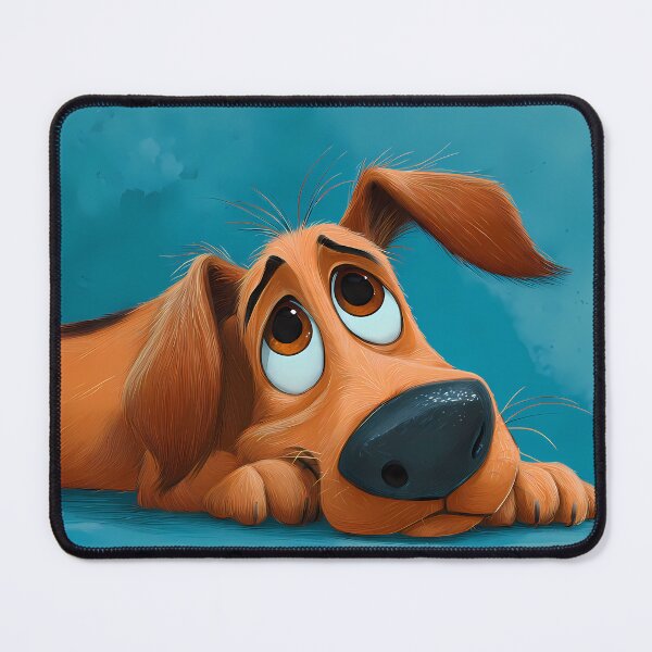 Item preview, Thinking Dog Landscapes Whimsical Characters Colorful Art Design designed and sold by ART ATTACK ZONE.