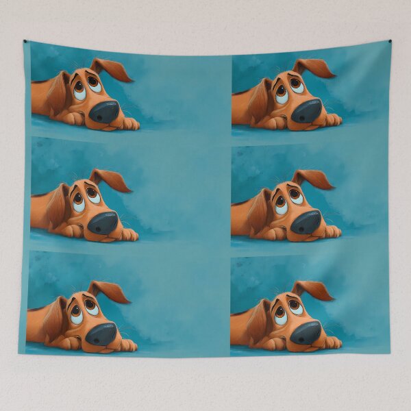 Item preview, Thinking Dog Landscapes Whimsical Characters Colorful Art Design designed and sold by ART ATTACK ZONE.