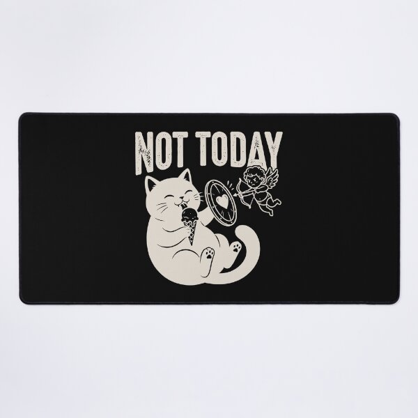 Item preview, Not Today Cat – Funny Lazy Cat Anti Love Shirt - Dark designed and sold by dbNIGHT.