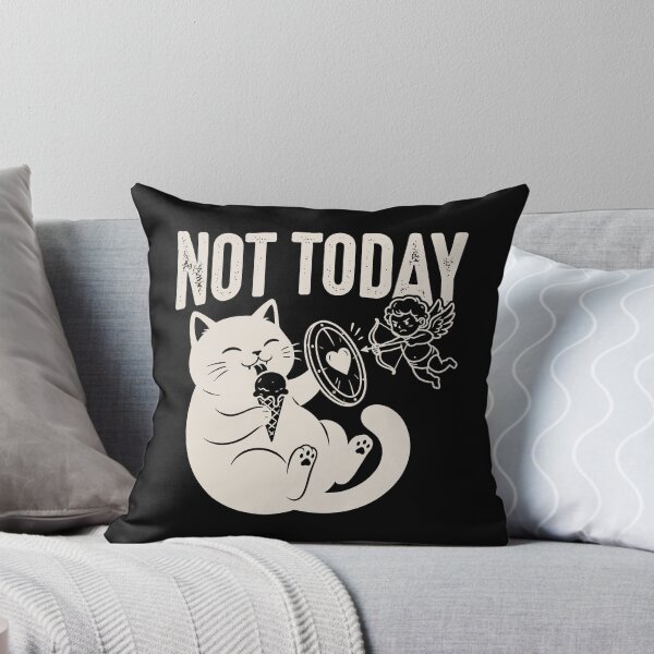 Item preview, Not Today Cat – Funny Lazy Cat Anti Love Shirt - Dark designed and sold by dbNIGHT.