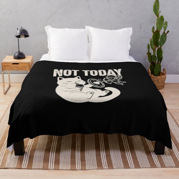 Item preview, Not Today Cat – Funny Lazy Cat Anti Love Shirt - Dark designed and sold by dbNIGHT.