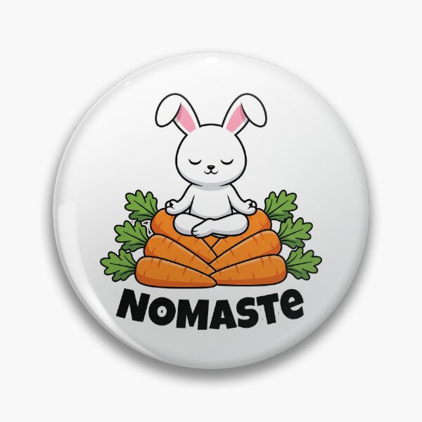 Item preview, NOMaste yoga bunny cute cartoon kawaii designed and sold by chattsuede.