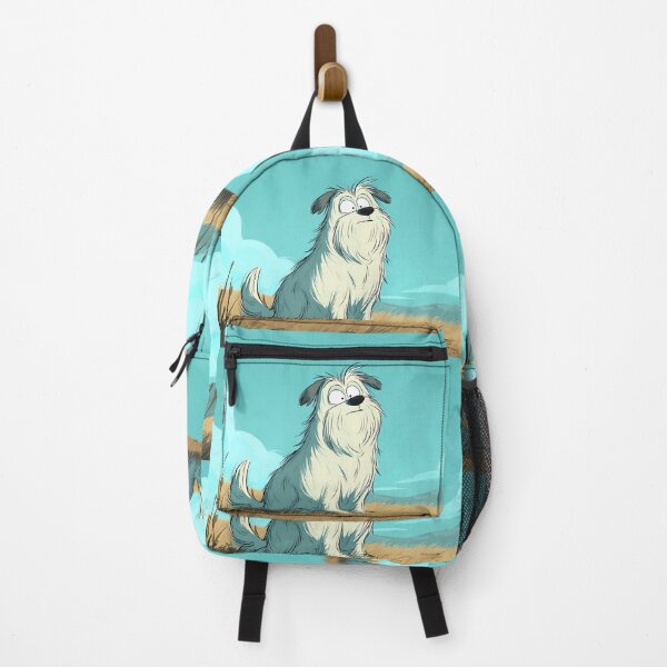 Item preview, White Dog Landscapes Whimsical Characters Colorful Art Design designed and sold by ART ATTACK ZONE.