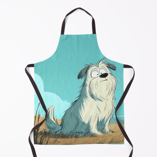 Item preview, White Dog Landscapes Whimsical Characters Colorful Art Design designed and sold by ART ATTACK ZONE.