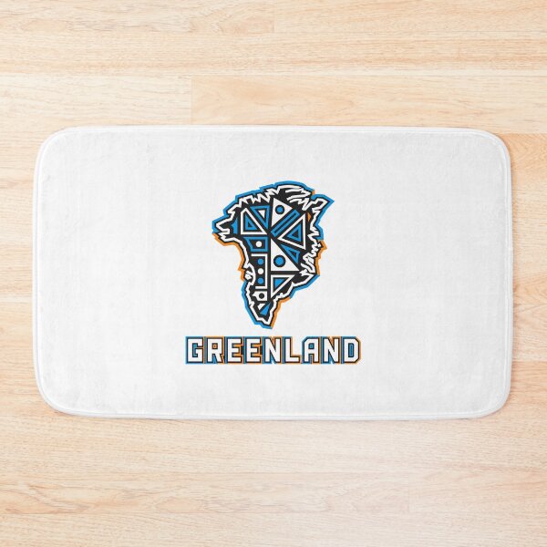 Item preview, Greenland Tribal Geometric Map Stylized Modern Vector Art designed and sold by chattsuede.