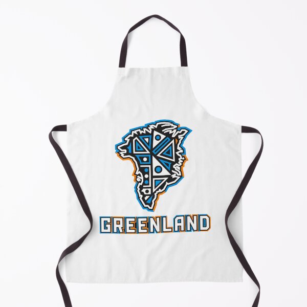 Item preview, Greenland Tribal Geometric Map Stylized Modern Vector Art designed and sold by chattsuede.