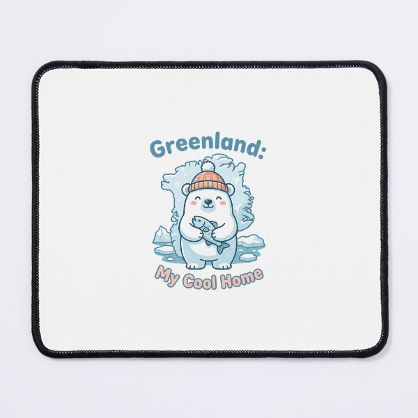 Item preview, Greenland My Cool Home Political Polar Bear Satire Kawaii designed and sold by chattsuede.
