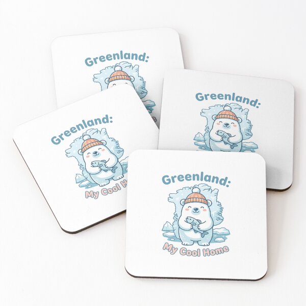 Item preview, Greenland My Cool Home Political Polar Bear Satire Kawaii designed and sold by chattsuede.