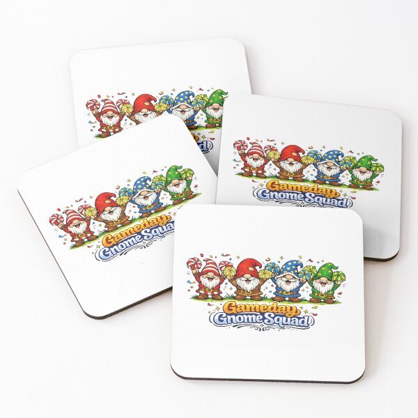 Item preview, Gameday Gnome Squad – Cheering Garden Gnomes Illustration designed and sold by Moriarty's Digital Visions.