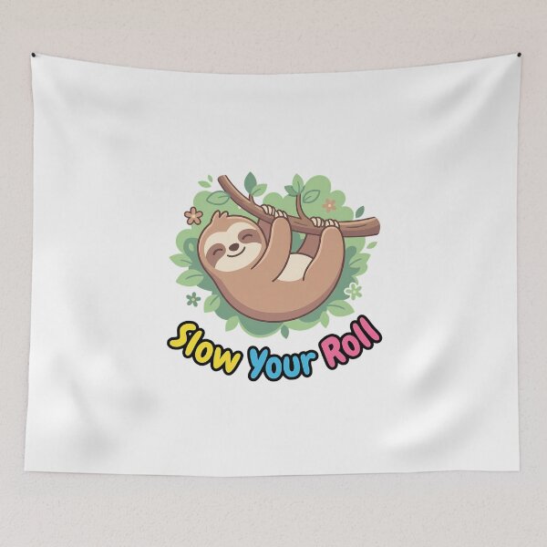 Item preview, slow your roll meditation cute vector minimalist designed and sold by chattsuede.