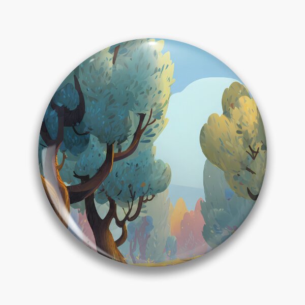 Item preview, Calm Nature Landscapes Whimsical Characters Colorful Art Design designed and sold by ART ATTACK ZONE.