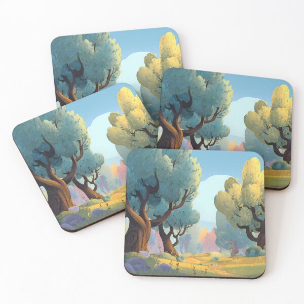 Item preview, Calm Nature Landscapes Whimsical Characters Colorful Art Design designed and sold by ART ATTACK ZONE.