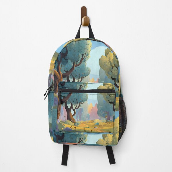 Item preview, Calm Nature Landscapes Whimsical Characters Colorful Art Design designed and sold by ART ATTACK ZONE.