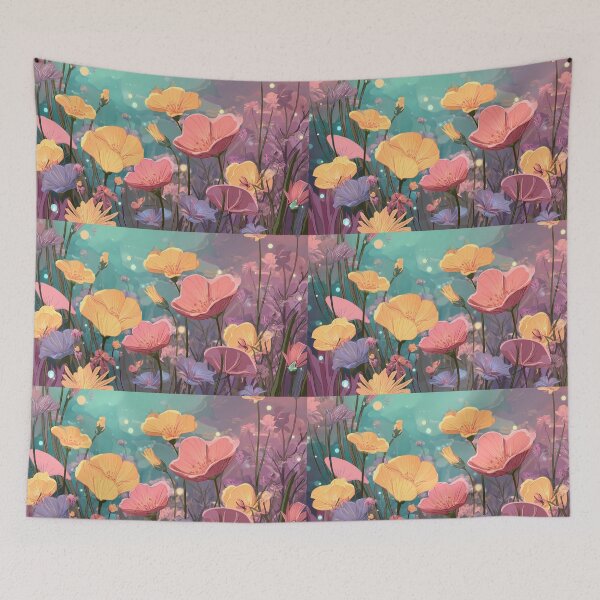 Item preview, Flowers Charming Landscapes Whimsical Characters Colorful Art Design designed and sold by ART ATTACK ZONE.