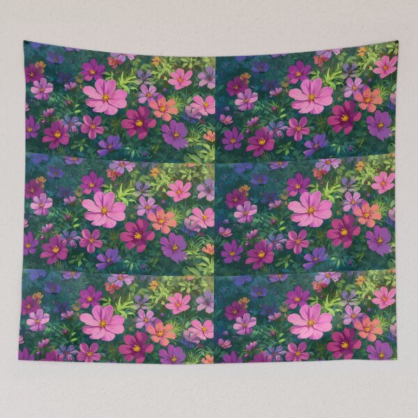 Item preview, Cartoon Flowers Landscapes Whimsical Characters Colorful Art Design designed and sold by ART ATTACK ZONE.