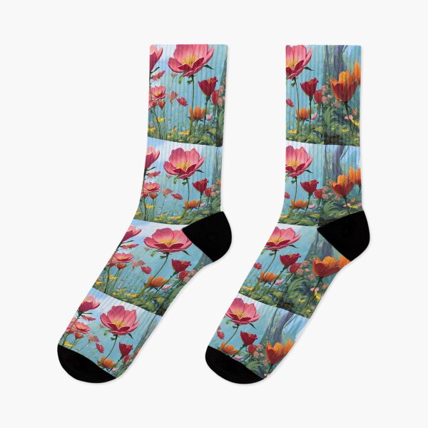 Item preview, Roses Charming Landscapes Whimsical Characters Colorful Art Design designed and sold by ART ATTACK ZONE.