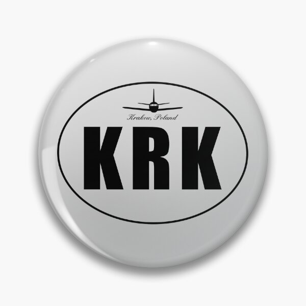 Item preview, KRK Krakow Poland Airport Code designed and sold by Lartheviking.
