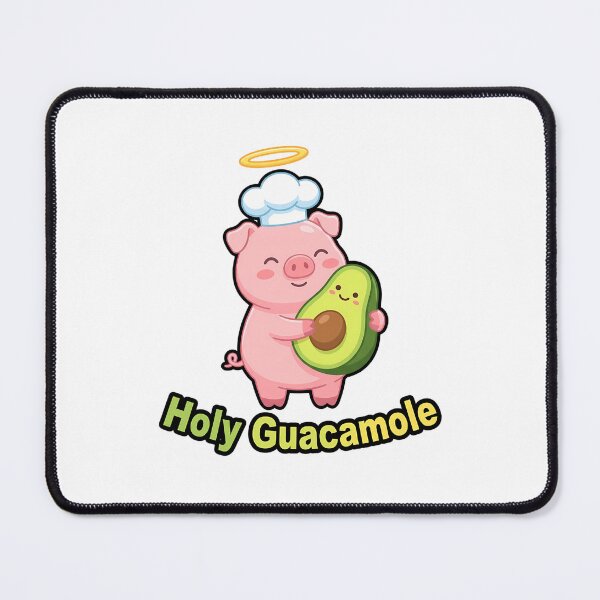 Item preview, Holy Guacamole Pig Avocado Cute Cartoon Foodie Humor designed and sold by chattsuede.