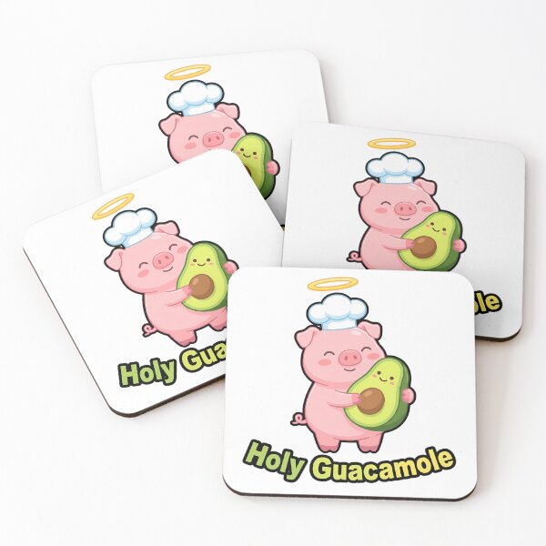 Item preview, Holy Guacamole Pig Avocado Cute Cartoon Foodie Humor designed and sold by chattsuede.